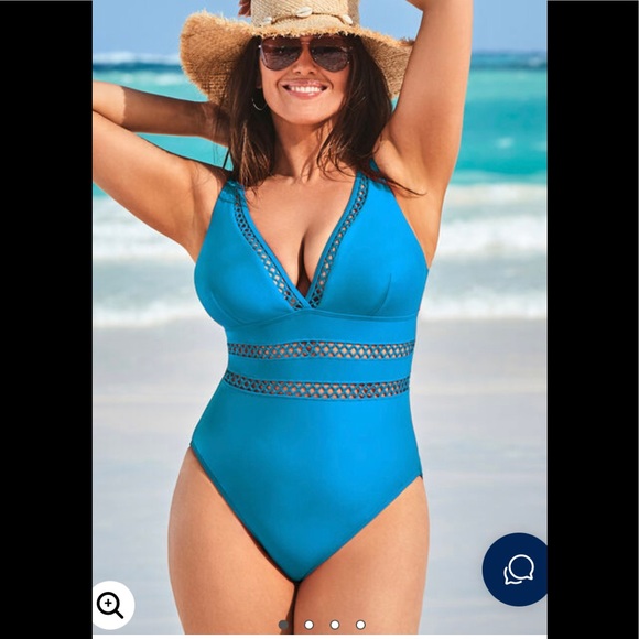 royal blue one piece - Picture 1 of 3